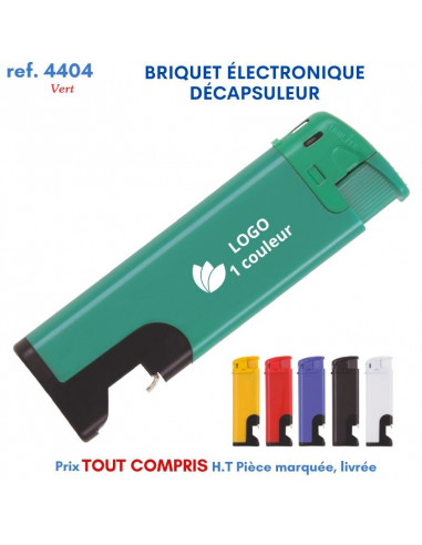 BRIQUET ÉLECTRONIQUE DÉCAPSULEUR REF 4404 4404 BRIQUETS PUBLICITAIRES - ALLUME TOUT  0,64 €