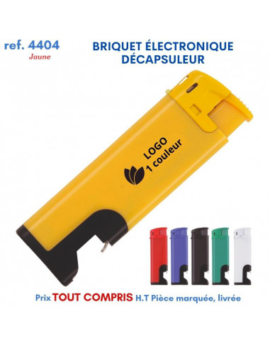 BRIQUET ÉLECTRONIQUE DÉCAPSULEUR REF 4404 4404 BRIQUETS PUBLICITAIRES - ALLUME TOUT  0,64 €