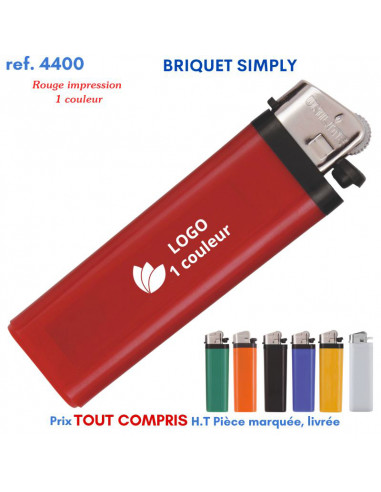 BRIQUET SIMPLY REF 4400 4400 BRIQUETS PUBLICITAIRES - ALLUME TOUT  0,28 €