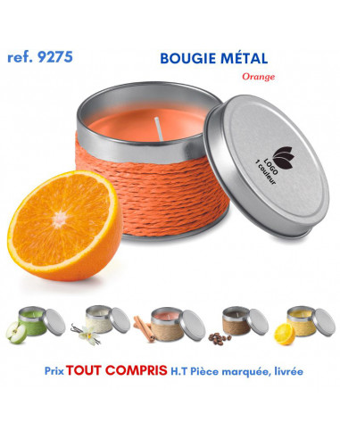 BOUGIE METAL PARFUMÉE EF 9275 9275 POUR LA MAISON OBJETS PUBLICITAIRES  4,64 €