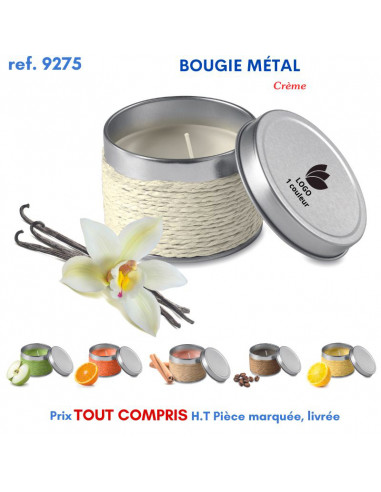 BOUGIE METAL PARFUMÉE EF 9275 9275 POUR LA MAISON OBJETS PUBLICITAIRES  4,64 €