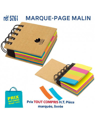 MARQUE-PAGE MALIN REF 5761 5761 OBJETS PRATIQUES  2,21 €