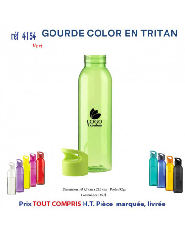 GOURDE COLOR EN TRITAN REF 4154 4154 GOURDES GOBELETS : OBJETS PUBLICITAIRES  5,93 €