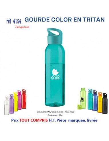 GOURDE COLOR EN TRITAN REF 4154 4154 GOURDES GOBELETS : OBJETS PUBLICITAIRES  5,93 €