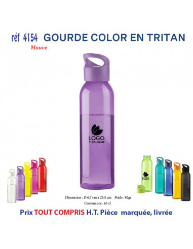 GOURDE COLOR EN TRITAN REF 4154 4154 GOURDES GOBELETS : OBJETS PUBLICITAIRES  5,93 €