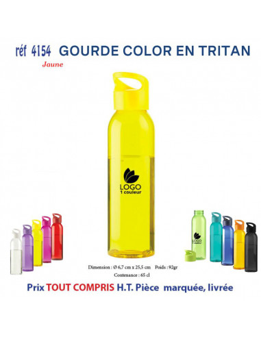 GOURDE COLOR EN TRITAN REF 4154 4154 GOURDES GOBELETS : OBJETS PUBLICITAIRES  5,93 €