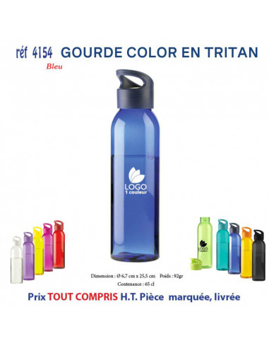 GOURDE COLOR EN TRITAN REF 4154 4154 GOURDES GOBELETS : OBJETS PUBLICITAIRES  5,93 €