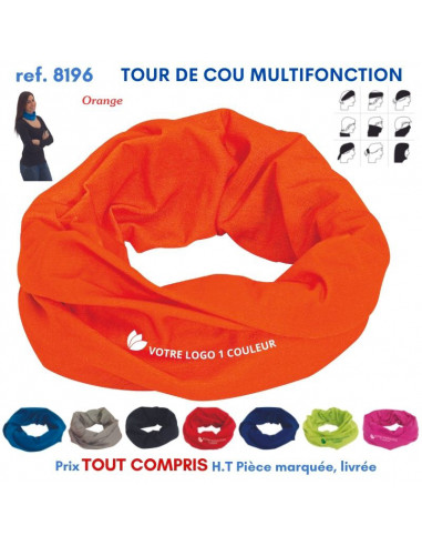TOUR DE COU MULTIFONCTION UNICOLOR REF 8196 8196 PROTECTION PREVENTION  2,65 €