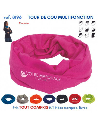 TOUR DE COU MULTIFONCTION UNICOLOR REF 8196 8196 DIVERS TEXTILES  2,65 €