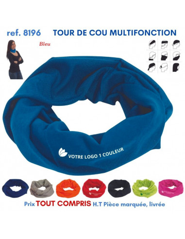 TOUR DE COU MULTIFONCTION UNICOLOR REF 8196 8196 DIVERS TEXTILES  2,65 €