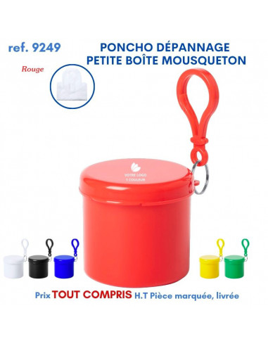 PONCHO DEPANNAGE PETITE BOITE MOUSQUETON REF 9249 9249 PRATIQUE  2,31 €