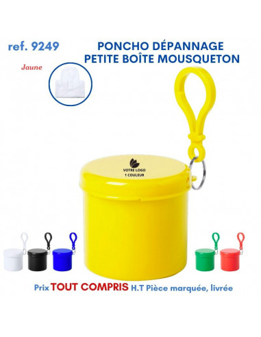 PONCHO DEPANNAGE PETITE BOITE MOUSQUETON REF 9249 9249 PRATIQUE  2,31 €