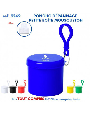 PONCHO DEPANNAGE PETITE BOITE MOUSQUETON REF 9249 9249 PRATIQUE  2,31 €