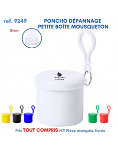 PONCHO DEPANNAGE PETITE BOITE MOUSQUETON REF 9249 9249 PRATIQUE  2,31 € 2