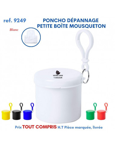 PONCHO DEPANNAGE PETITE BOITE MOUSQUETON REF 9249 9249 PRATIQUE  2,31 €