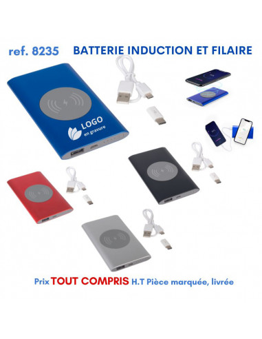 BATTERIE INDUCTION ET FILAIRE REF 8235 8235 BATTERIE DE SECOURS - CHARGEUR  10,83 €