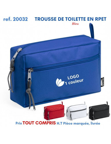 TROUSSE DE TOILETTE EN RPET REF 20032 20032 TROUSSE DE TOILETTE  3,49 €