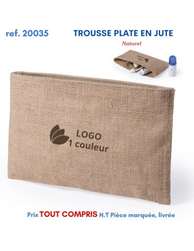 TROUSSE PLATE EN JUTE REF 20035 20035 TROUSSE DE TOILETTE  2,10 €