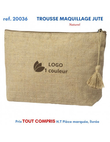 TROUSSE MAQUILLAGE JUTE REF 20036 20036 TROUSSE DE TOILETTE  2,53 €