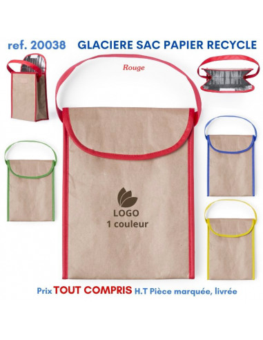 GLACIERE SAC PAPIER RECYCLE REF 20038 20038 GLACIERES - SACS ISOTHERMES  0,00 €
