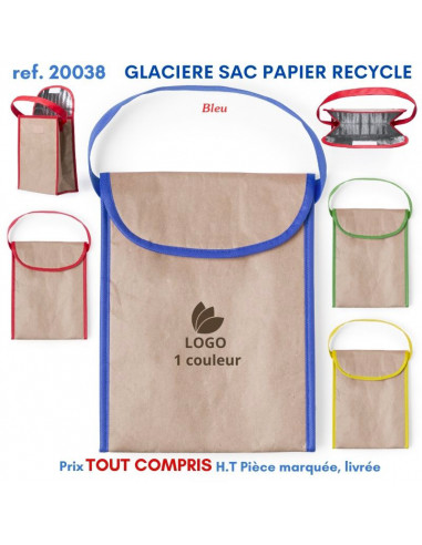 GLACIERE SAC PAPIER RECYCLE REF 20038 20038 GLACIERES - SACS ISOTHERMES  0,00 €