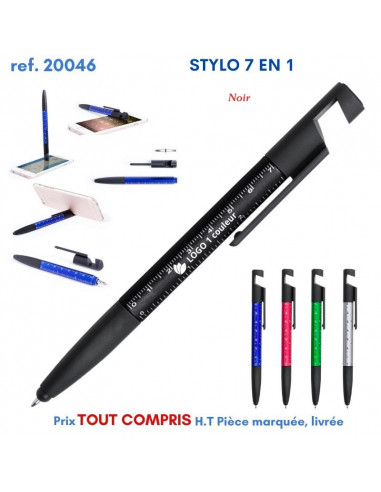 STYLO 7 EN 1 REF 20046 20046 STYLOS PUBLICITAIRES PERSONNALISES  2,10 €