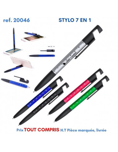 STYLO 7 EN 1 REF 20046 20046 STYLOS PUBLICITAIRES PERSONNALISES  2,10 €