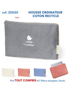 HOUSSE ORDINATEUR COTON RECYCLE REF 20050 20050 SACOCHES - PORTE DOCUMENTS  8,99 €