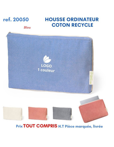 HOUSSE ORDINATEUR COTON RECYCLE REF 20050 20050 SACOCHES - PORTE DOCUMENTS  9,22 €