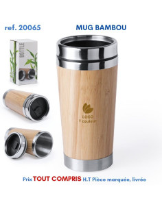 MUG BAMBOU ISOTHERME REF 20065 20065 GOURDES GOBELETS : OBJETS PUBLICITAIRES  13,48 €