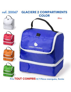 GLACIERE 2 COMPARTIMENTS COLOR REF 20067 20067 GLACIERES - SACS ISOTHERMES  8,69 € 2