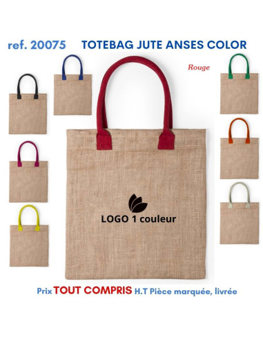 TOTEBAG JUTE ANSES COLOR REF 20075 20075 SACS SHOPPING - TOTEBAG  4,92 €