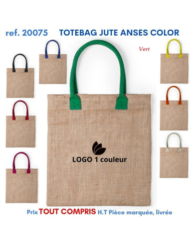 TOTEBAG JUTE ANSES COLOR REF 20075 20075 SACS SHOPPING - TOTEBAG  4,92 €