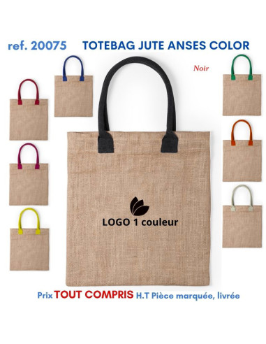 TOTEBAG JUTE ANSES COLOR REF 20075 20075 SACS SHOPPING - TOTEBAG  4,92 €