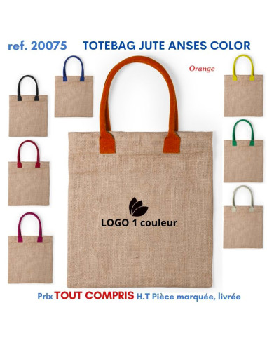 TOTEBAG JUTE ANSES COLOR REF 20075 20075 SACS SHOPPING - TOTEBAG  4,92 €