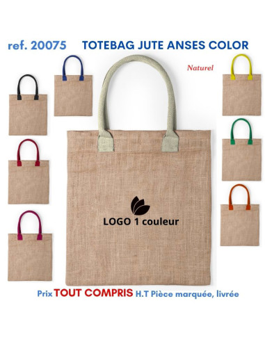 TOTEBAG JUTE ANSES COLOR REF 20075 20075 SACS SHOPPING - TOTEBAG  4,92 €