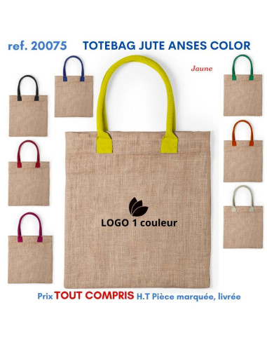 TOTEBAG JUTE ANSES COLOR REF 20075 20075 SACS SHOPPING - TOTEBAG  4,92 €