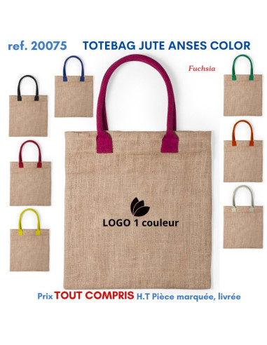 TOTEBAG JUTE ANSES COLOR REF 20075 20075 SACS SHOPPING - TOTEBAG  4,92 €