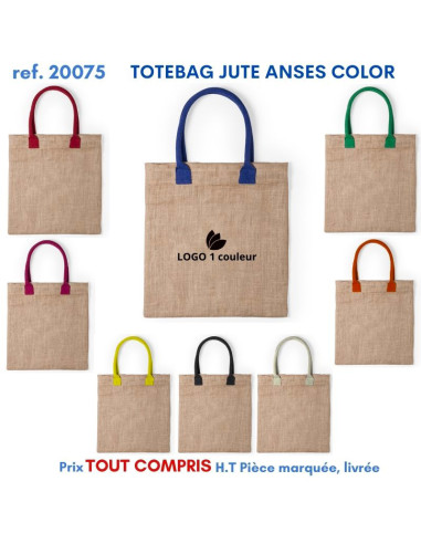 TOTEBAG JUTE ANSES COLOR REF 20075 20075 SACS SHOPPING - TOTEBAG  4,92 €