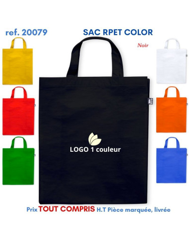 SAC SHOPPING RPET COLOR REF 20079 20079 SACS SHOPPING - TOTEBAG  2,98 €