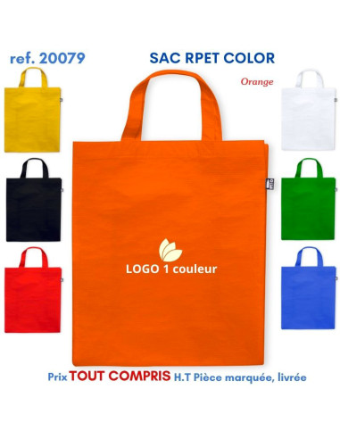 SAC SHOPPING RPET COLOR REF 20079 20079 SACS SHOPPING - TOTEBAG  2,98 €