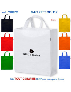 SAC SHOPPING RPET COLOR REF 20079 20079 SACS SHOPPING - TOTEBAG  2,98 € 2