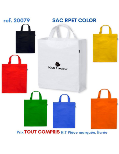 SAC SHOPPING RPET COLOR REF 20079 20079 SACS SHOPPING - TOTEBAG  2,98 €