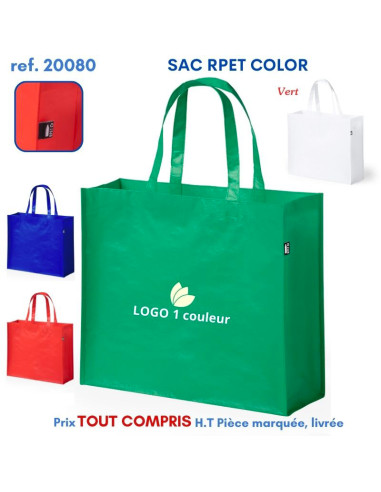 SAC SHOPPING RPET COLOR REF 20080 20080 SACS SHOPPING - TOTEBAG  2,84 €