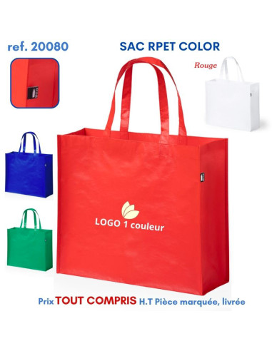 SAC SHOPPING RPET COLOR REF 20080 20080 SACS SHOPPING - TOTEBAG  2,84 €