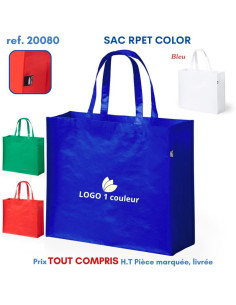SAC SHOPPING RPET COLOR REF 20080 20080 SACS SHOPPING - TOTEBAG  2,84 € 2
