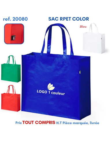 SAC SHOPPING RPET COLOR REF 20080 20080 SACS SHOPPING - TOTEBAG  2,84 €