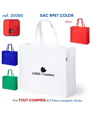 SAC SHOPPING RPET COLOR REF 20080 20080 SACS SHOPPING - TOTEBAG  2,84 €