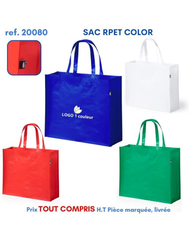 SAC SHOPPING RPET COLOR REF 20080 20080 SACS SHOPPING - TOTEBAG  2,84 €