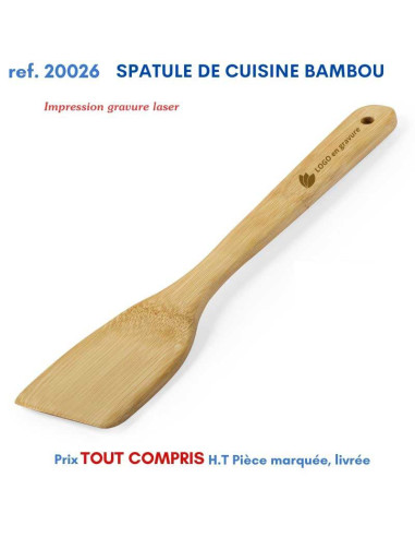 SPATULE DE CUISINE BAMBOU REF 20026 20026 ARTICLES PUBLICITAIRES DIVERS POUR LA CUISINE  2,17 €